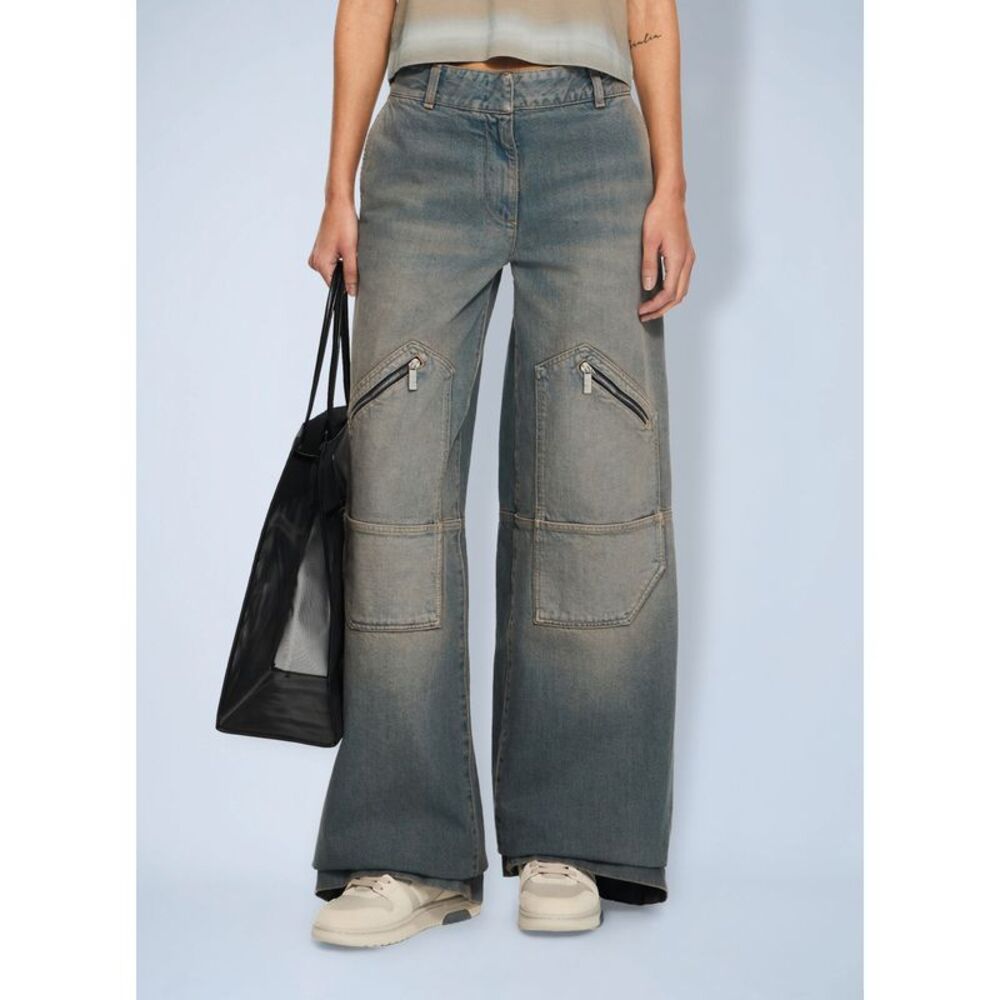 Off-White Women Big Pockets Denim Pants
